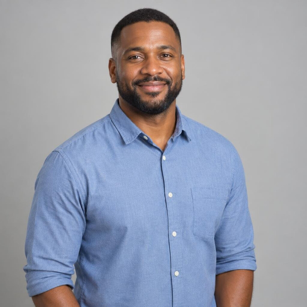 Portrait of a bearded man looking at the camera
